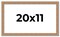 Deco Brown Picture Frame - UV Acrylic, Backing Board, Hanging Hardware Included